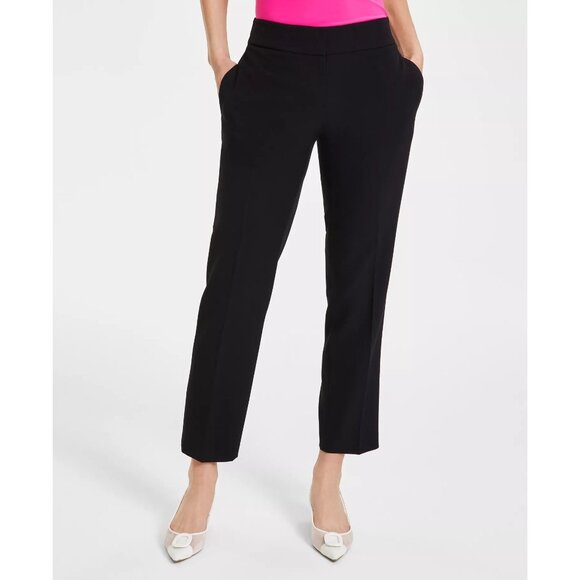 Kasper Pull-On Thick & Soft Comfortable Straight Leg Pants Black Size XL NWT - Picture 1 of 4